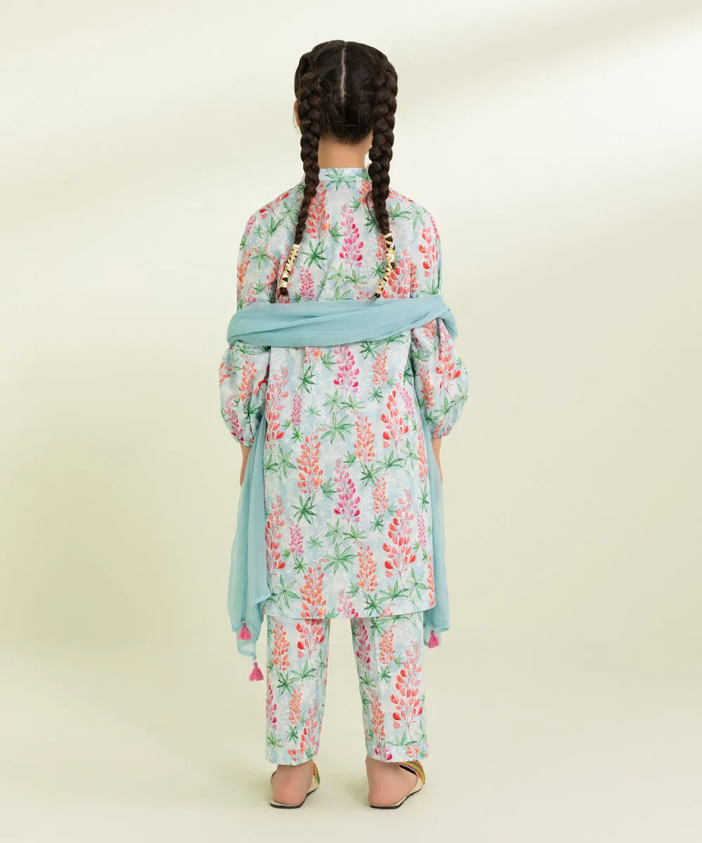 3 Piece - Printed Lawn Suit