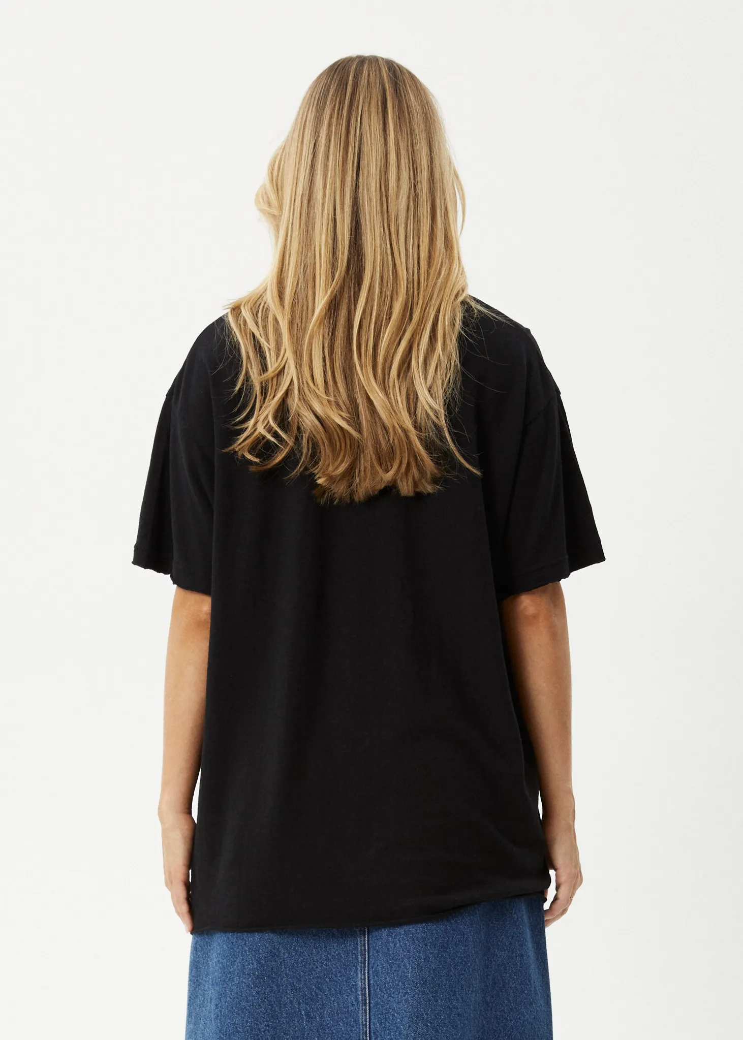 AFENDS Womens Slay - Oversized Tee - Black