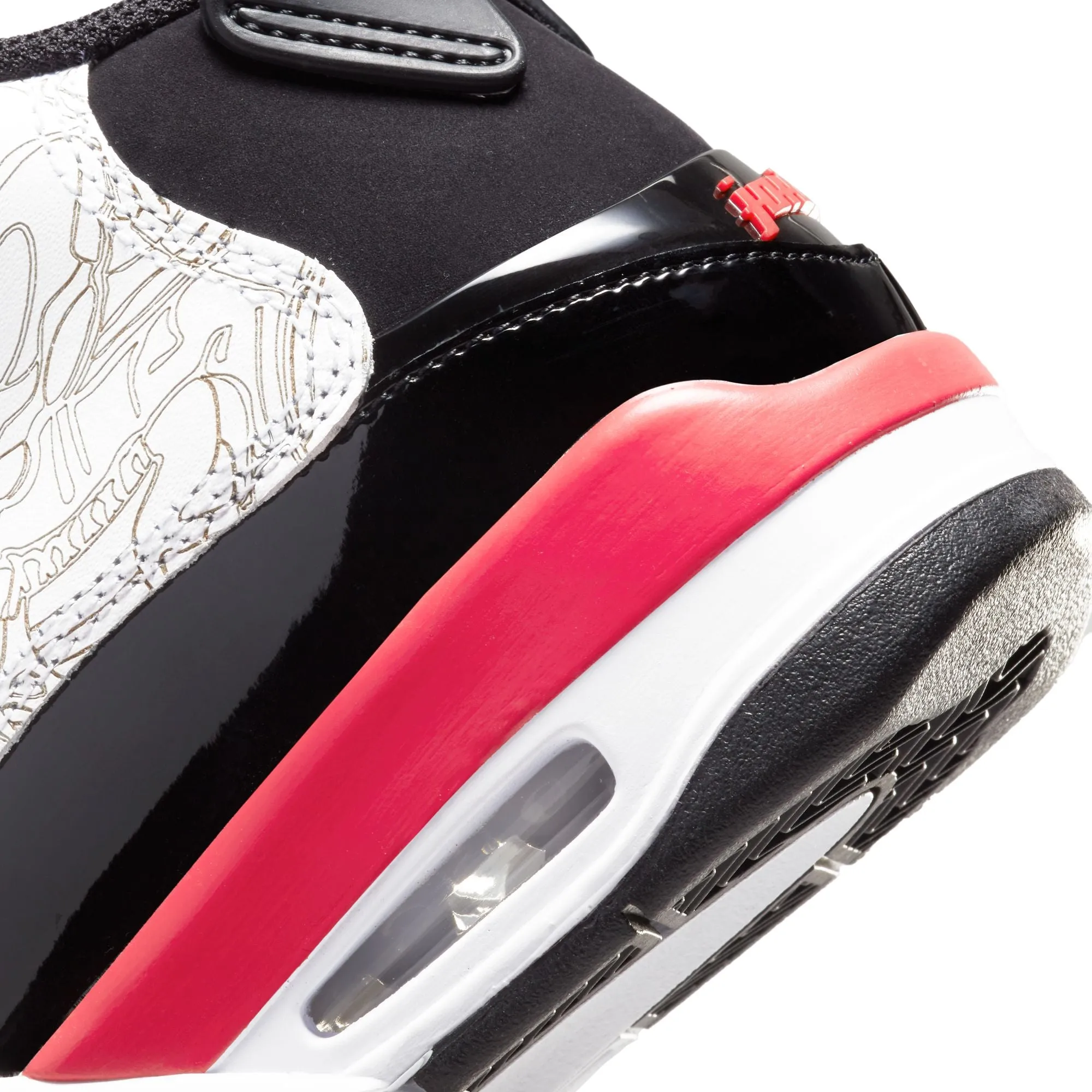 Air Jordan Dub Zero GS - WHITE/BLACK/RED