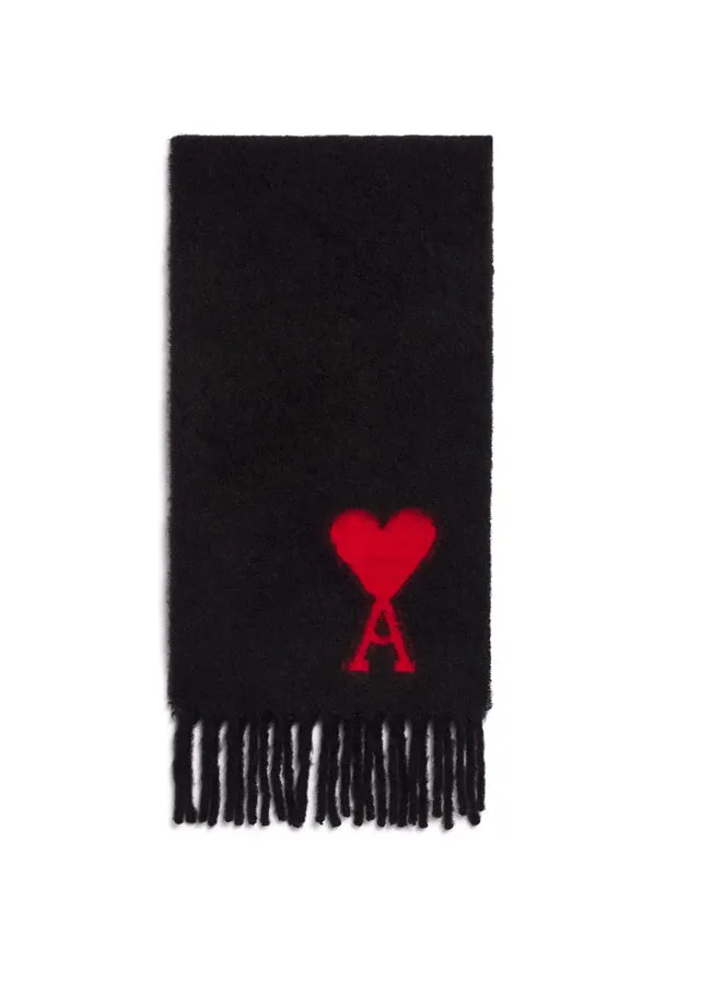 ami Paris Oversized Ami De Coeur Scarf USF409.336