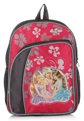 Angel Pink-Grey Backpack / School Bag by President Bags