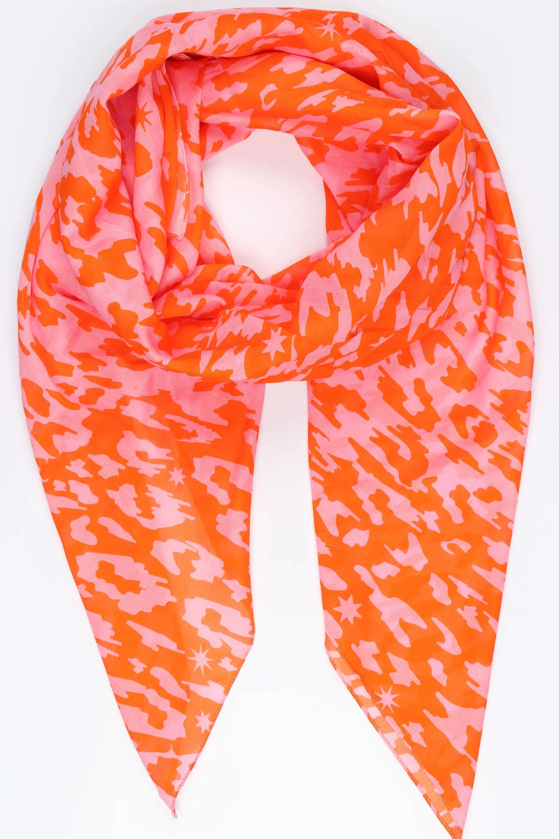 Animal & Star Print Scarf