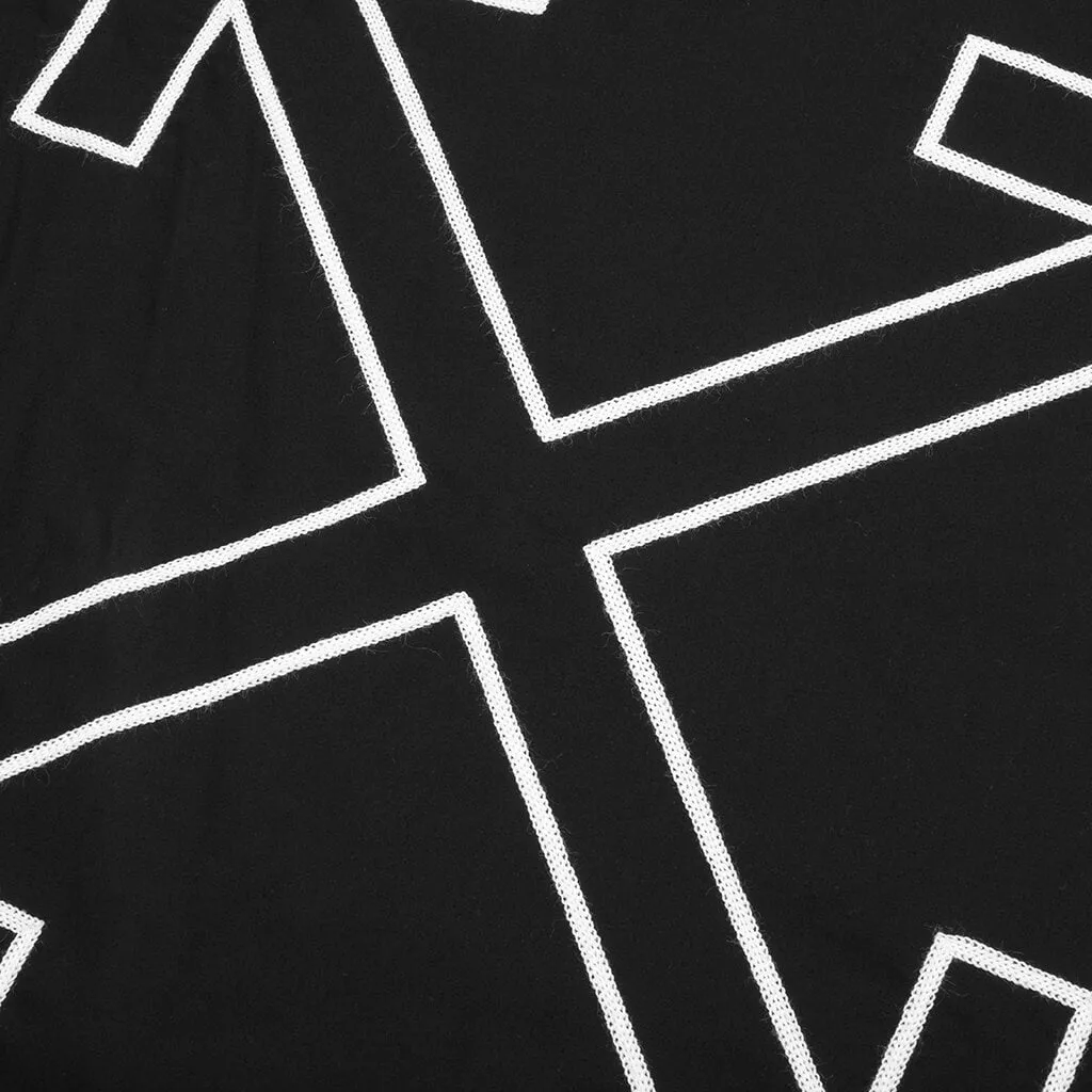 Arrow Outline Pajama S/S Shirt - Black/White