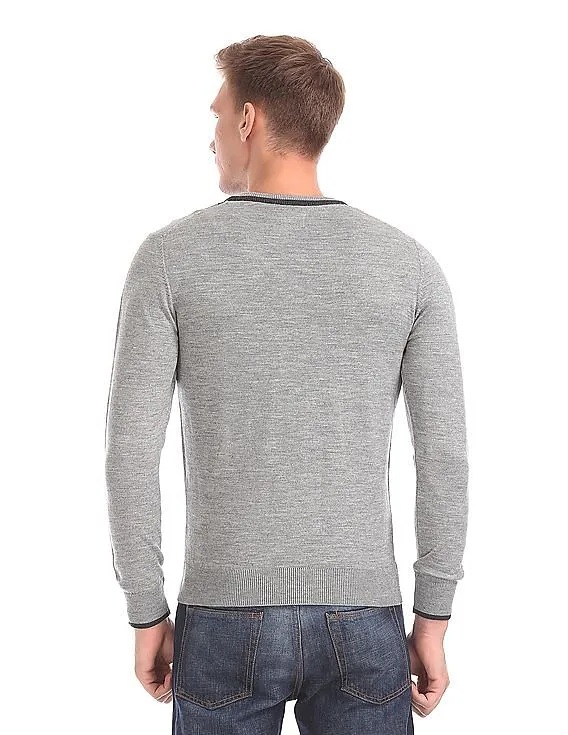 Arrow Sports Patterned Merino Wool Sweater