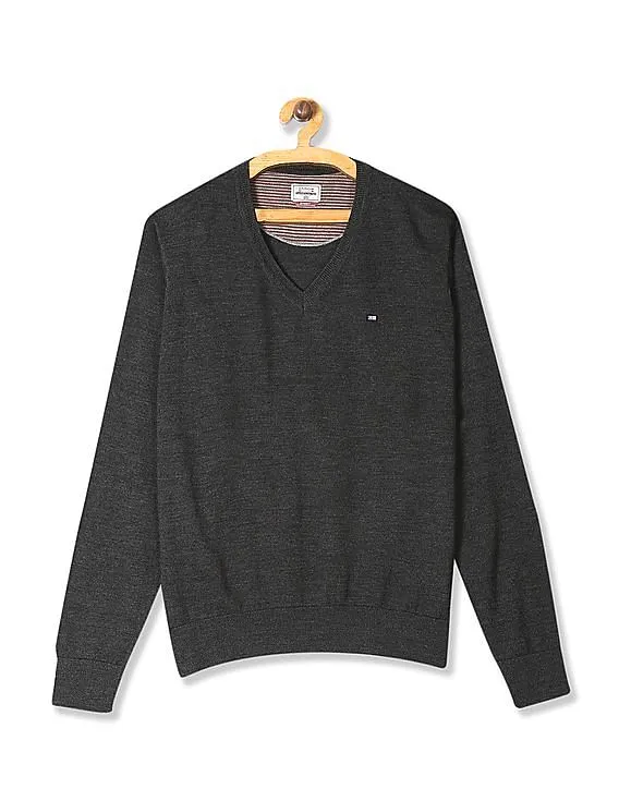 Arrow Sports V-Neck Merino Wool Sweater