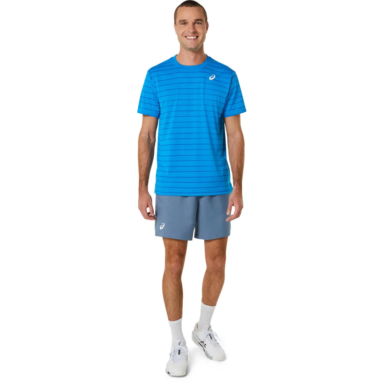 Asics T-Shirt Court SS Top Heren Blauw