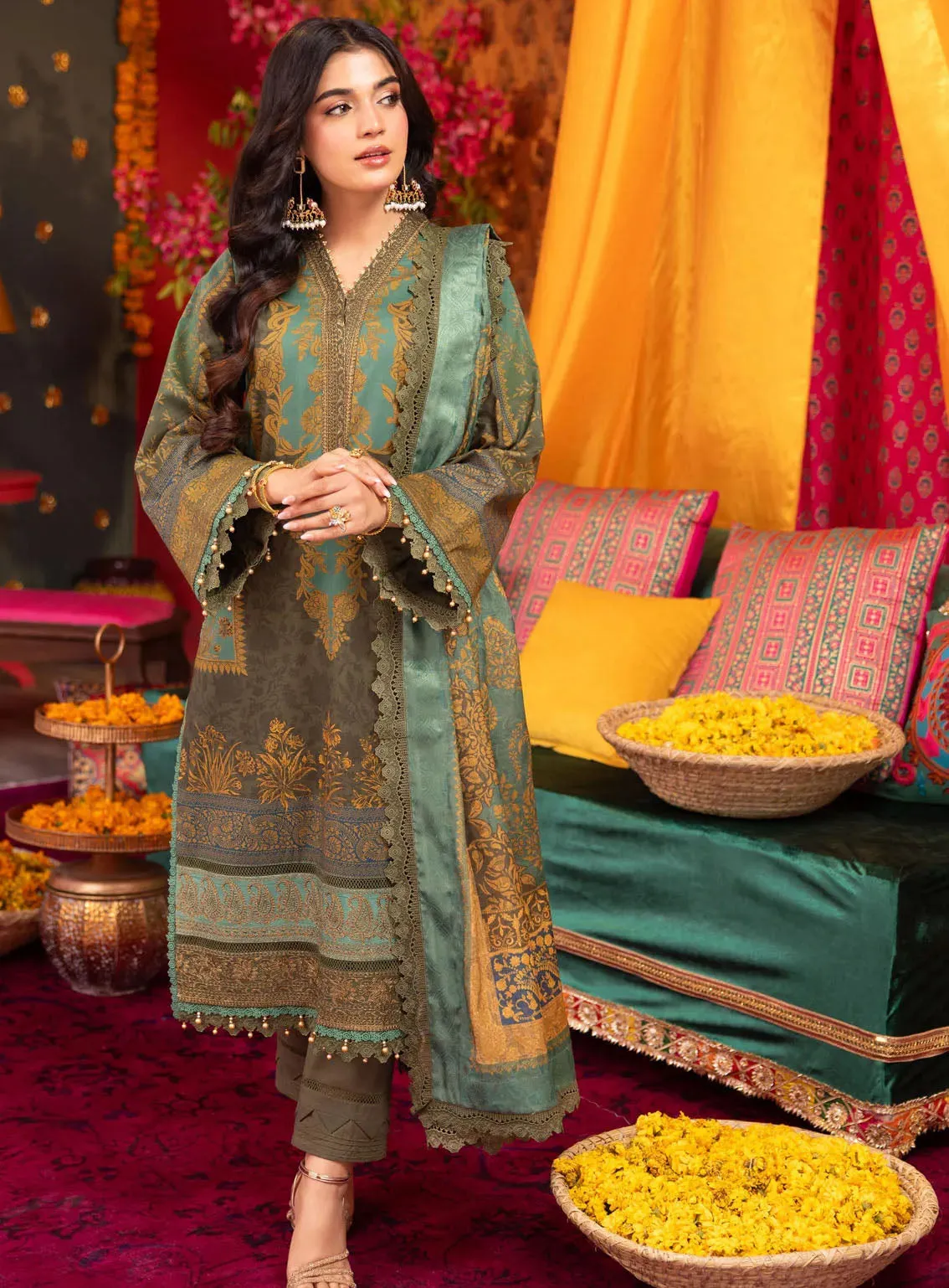 Asra By Asim Jofa Eid Festive Lawn 3 Piece Unstitched Suit AJ24AE AJRA-06