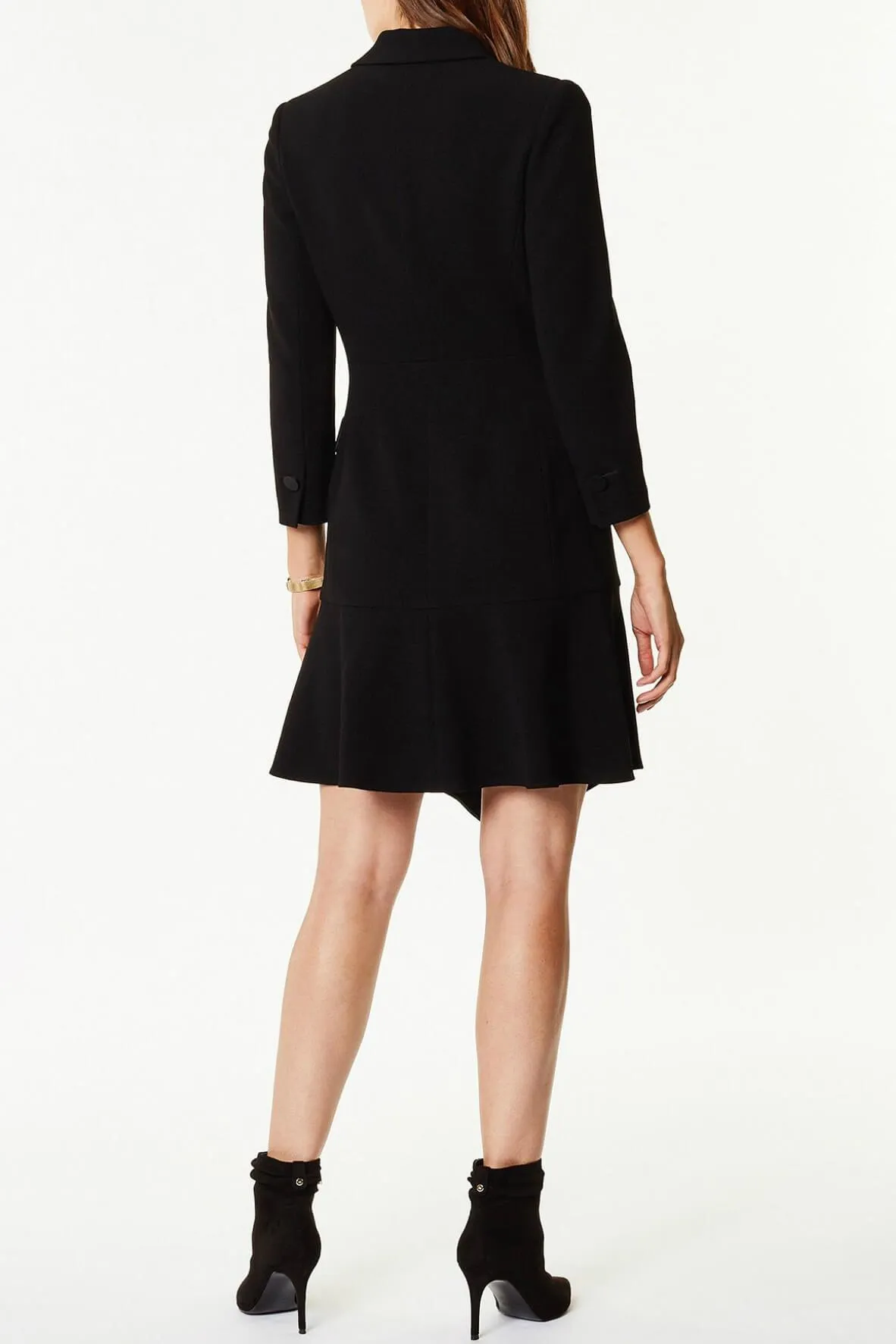 Asymmetric Tuxedo Dress