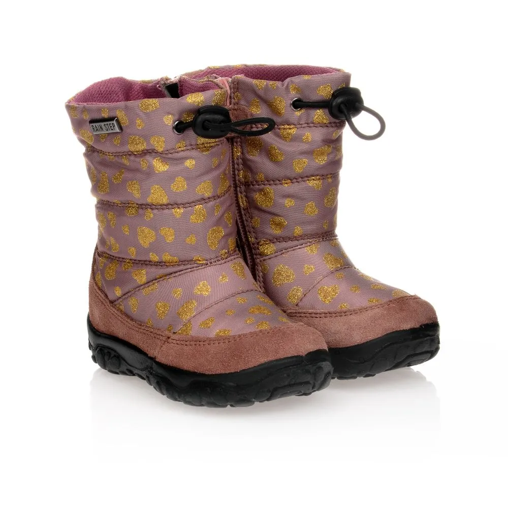 Baby Girls Pink Snow Boots