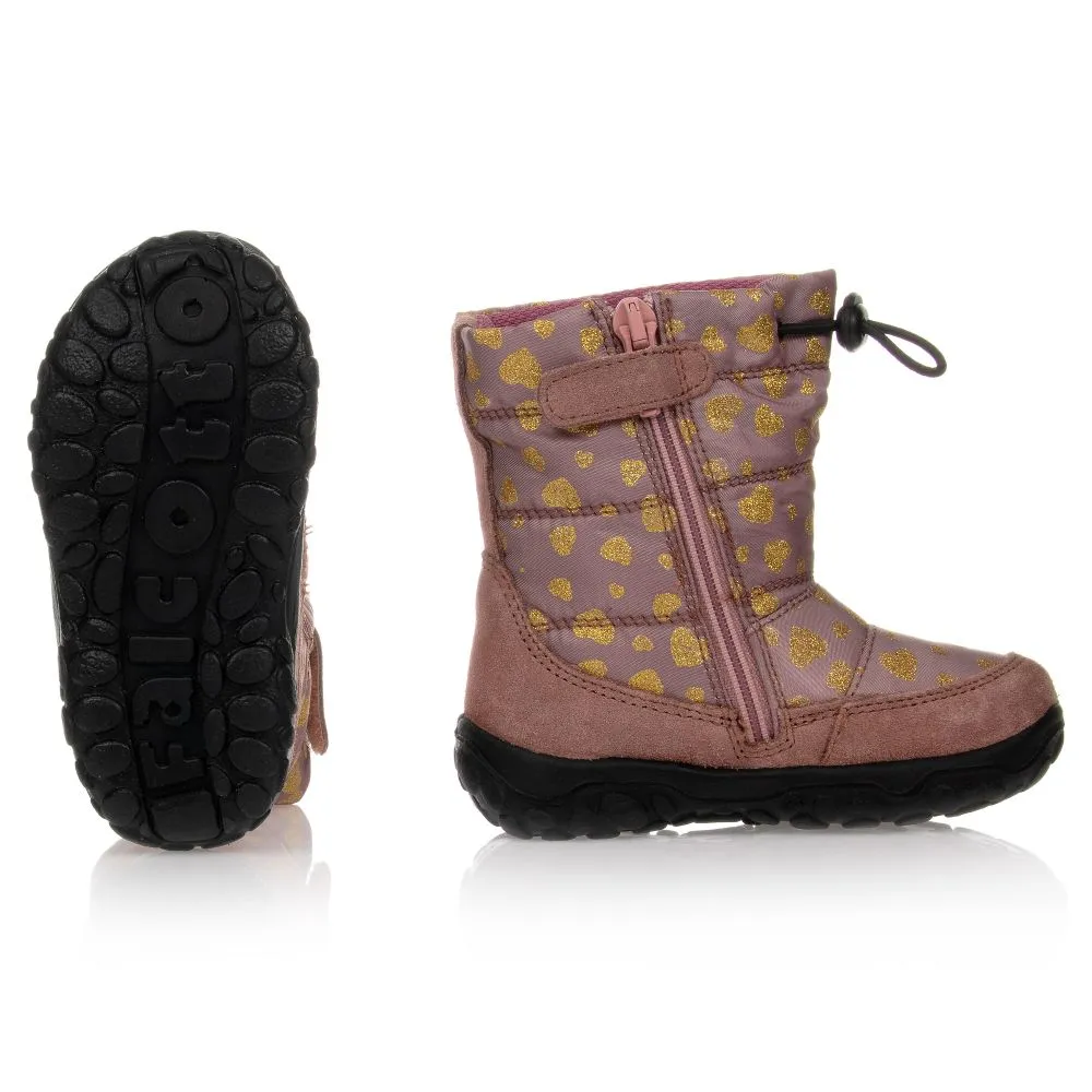 Baby Girls Pink Snow Boots