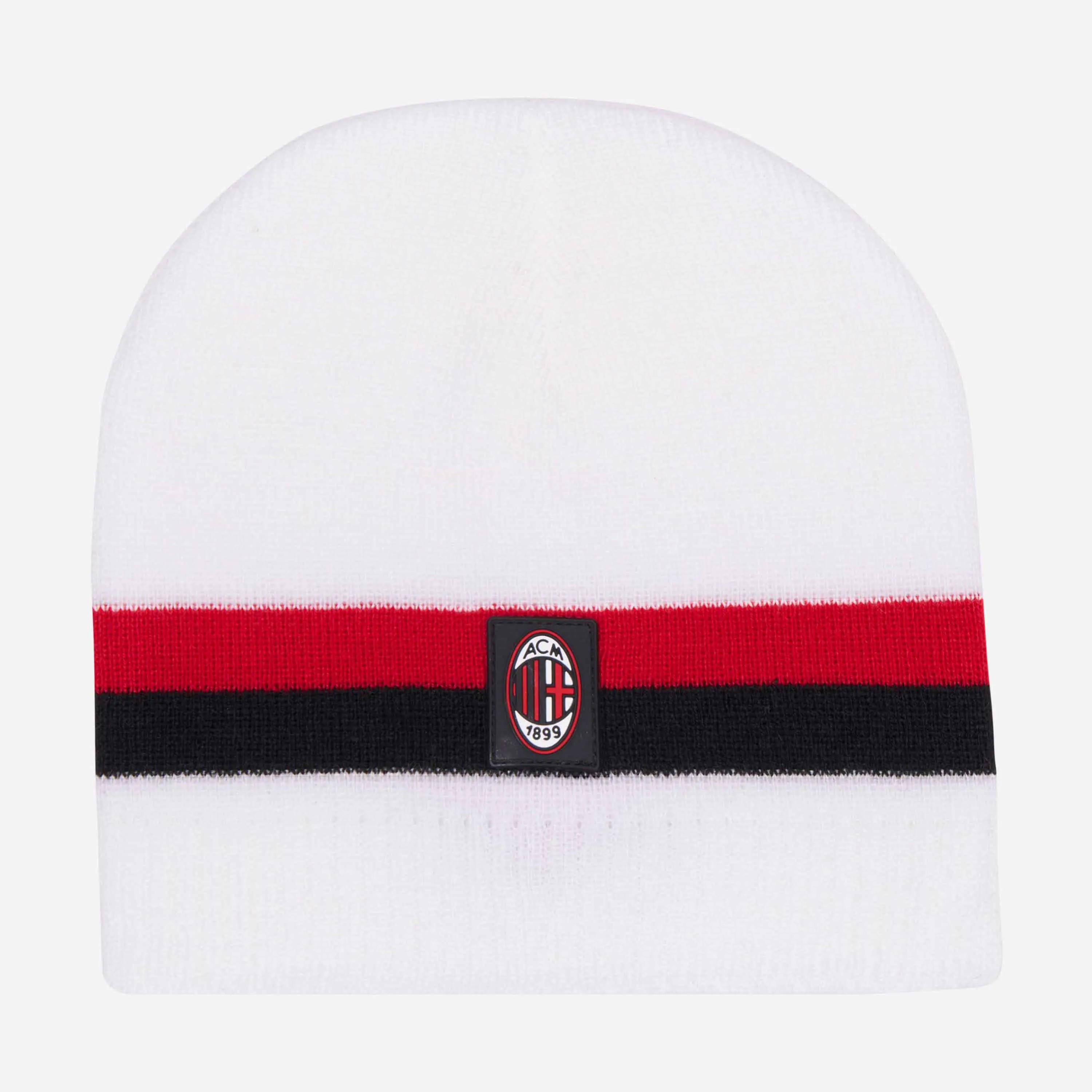 BERRETTO MILAN CON BANDA ROSSONERA E PATCH LOGO