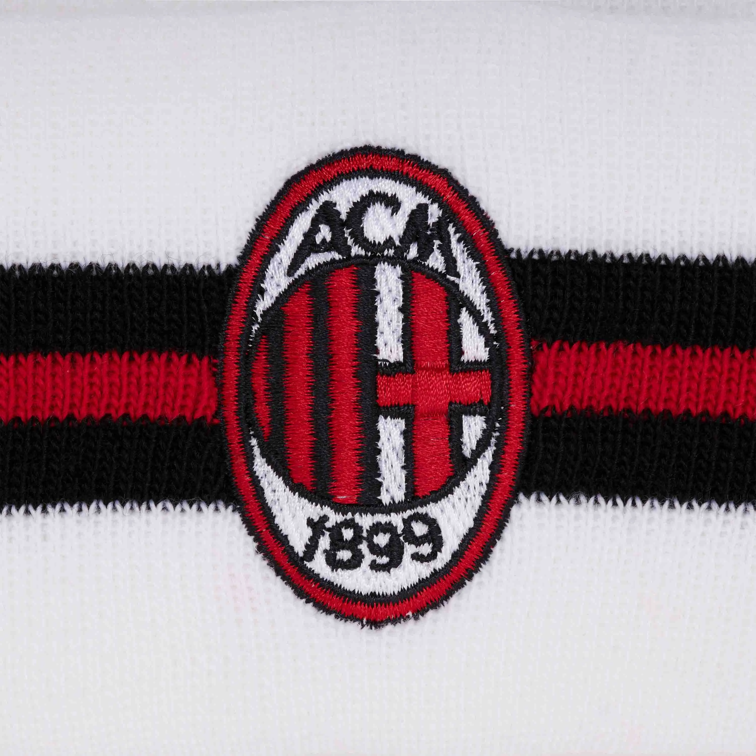 BERRETTO MILAN CON LOGO E BANDA A CONTRASTO