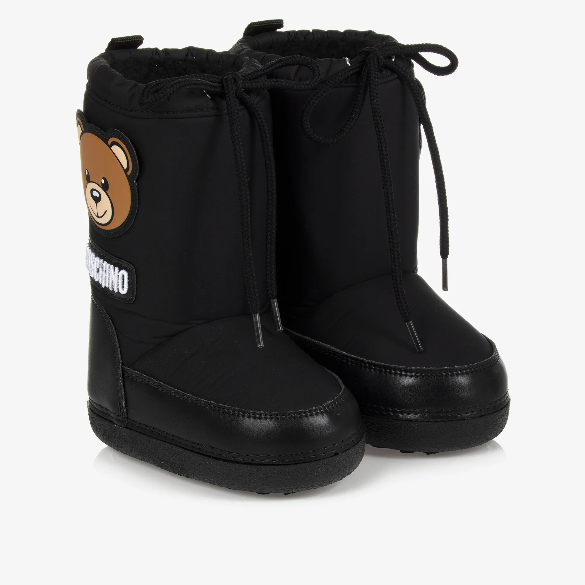 Black Teddy Bear Snow Boots