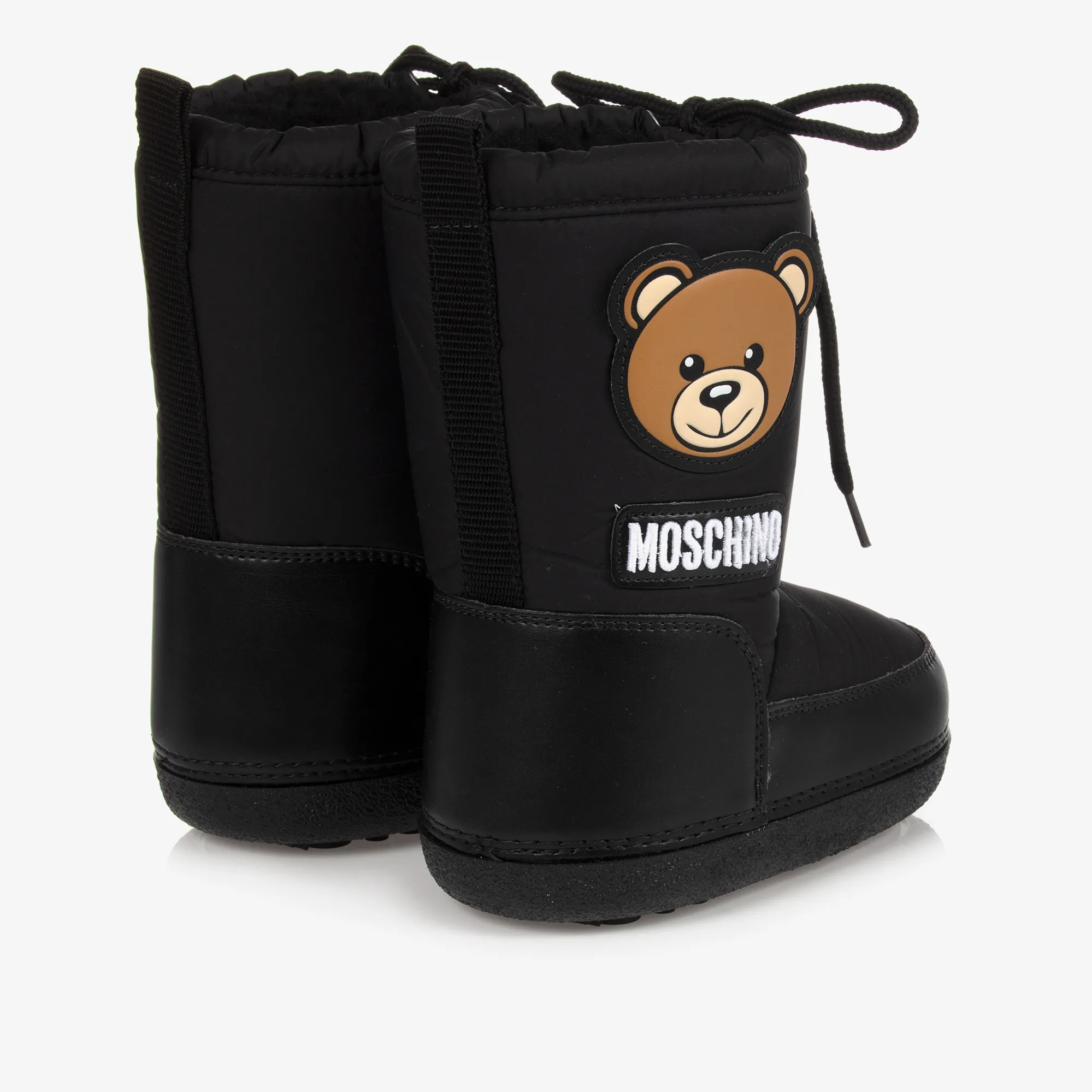 Black Teddy Bear Snow Boots