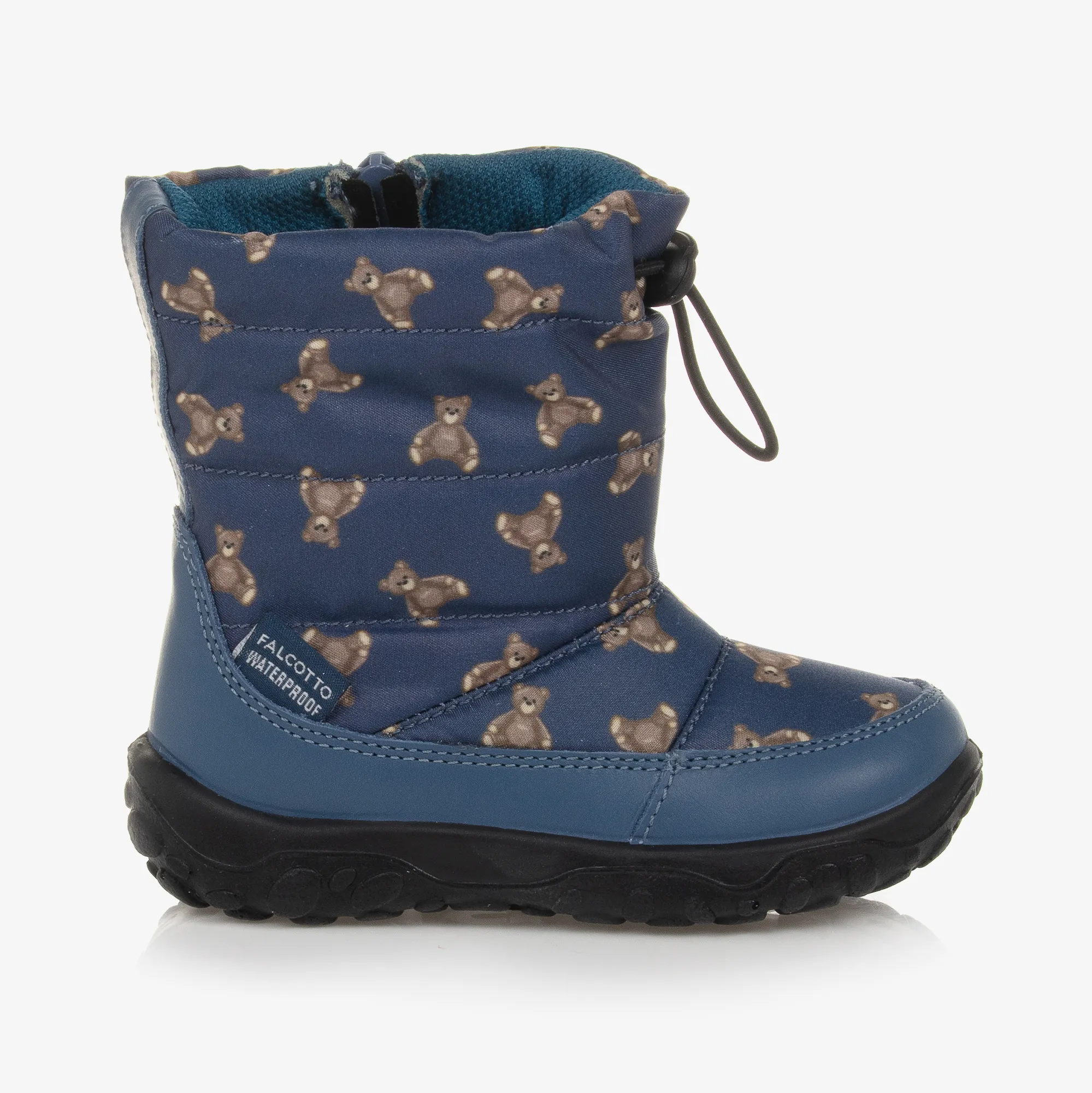 Blue Teddy Bear Snow Boots