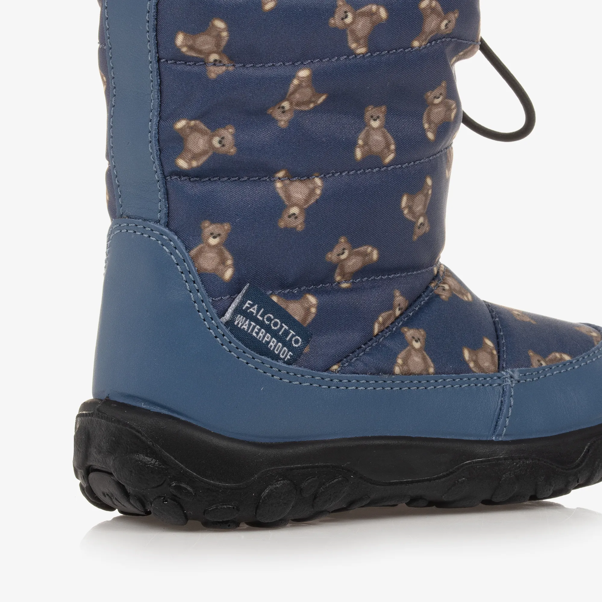 Blue Teddy Bear Snow Boots