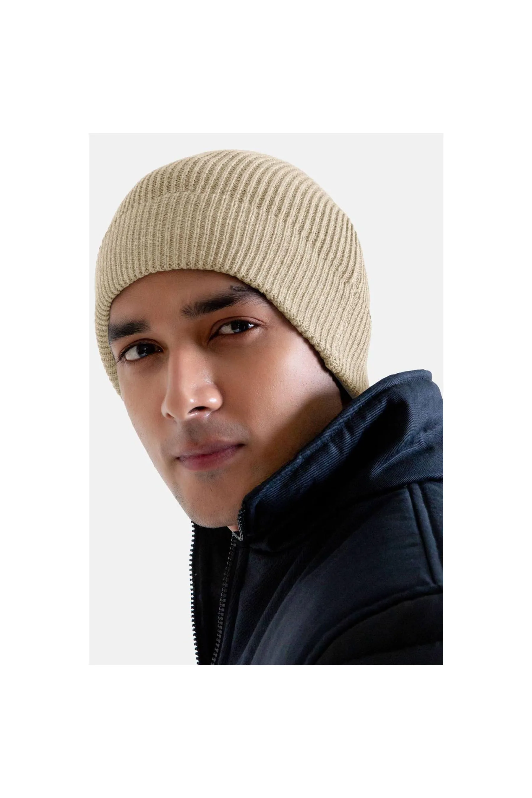 BRUMANO Beige Beanie Cap Beige Men Beanies