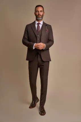 Caridi Brown Three Piece Suit