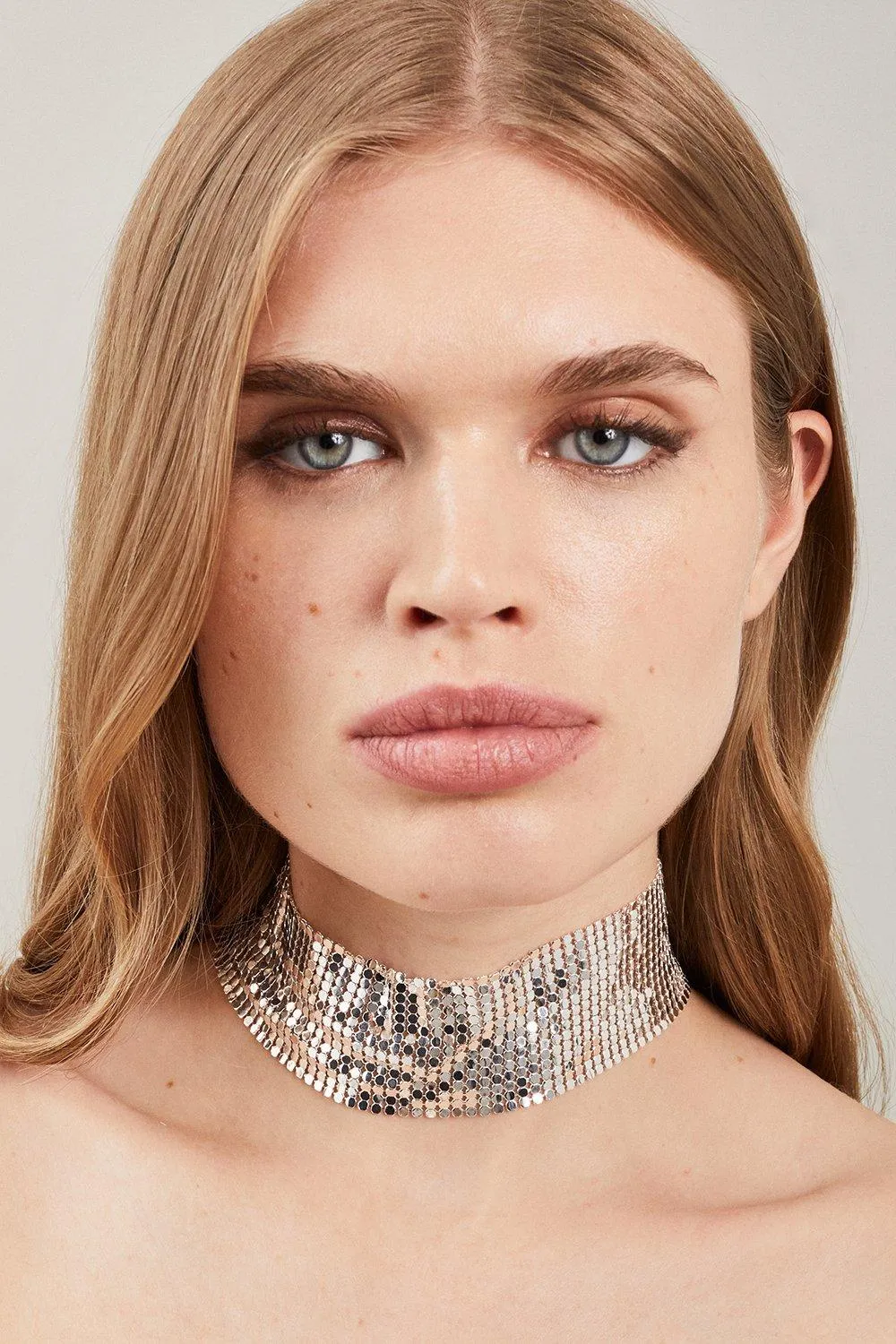 Chainmail Choker Necklace | Karen Millen