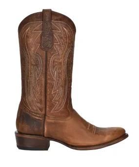 Circle G Mens L5979 Brown Leather Western Cowboy Boots