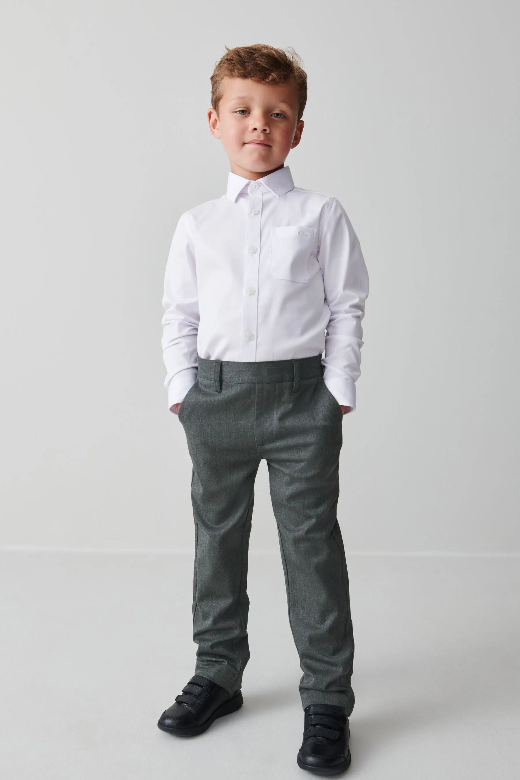 Clarks Grey Clarks School Trousers