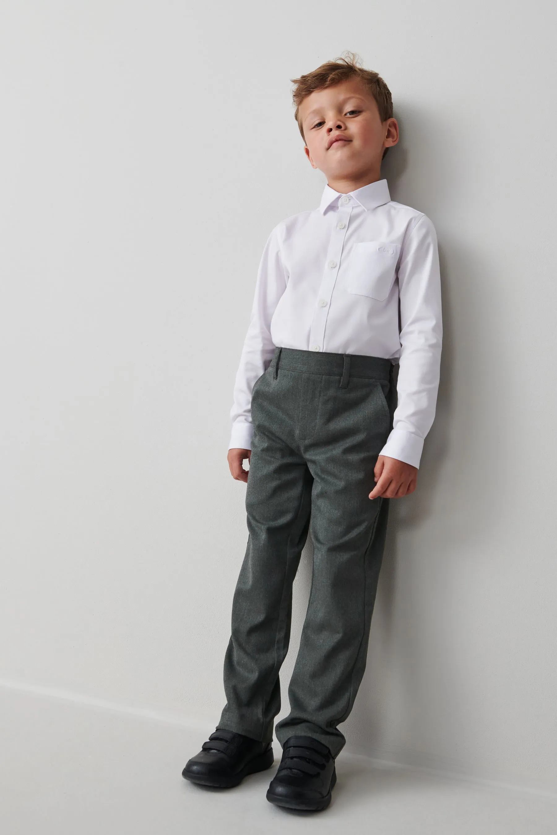 Clarks Grey Clarks School Trousers