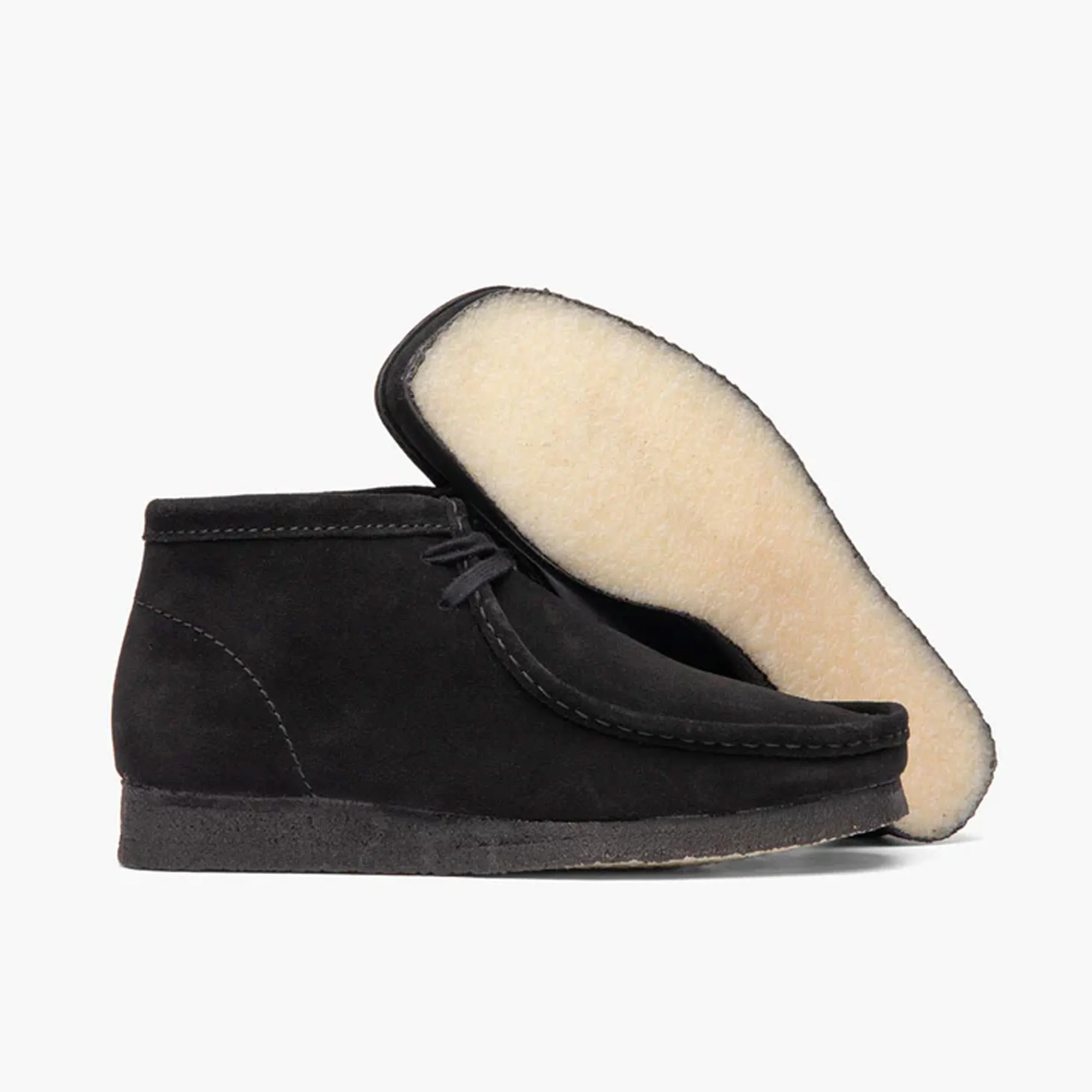 Clarks Originals Wallabee Boot / Black Suede