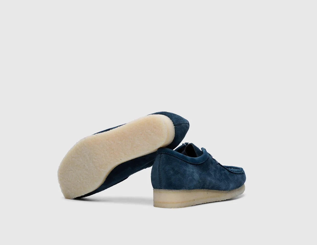 Clarks Originals Wallabee Navy / Teal Suede