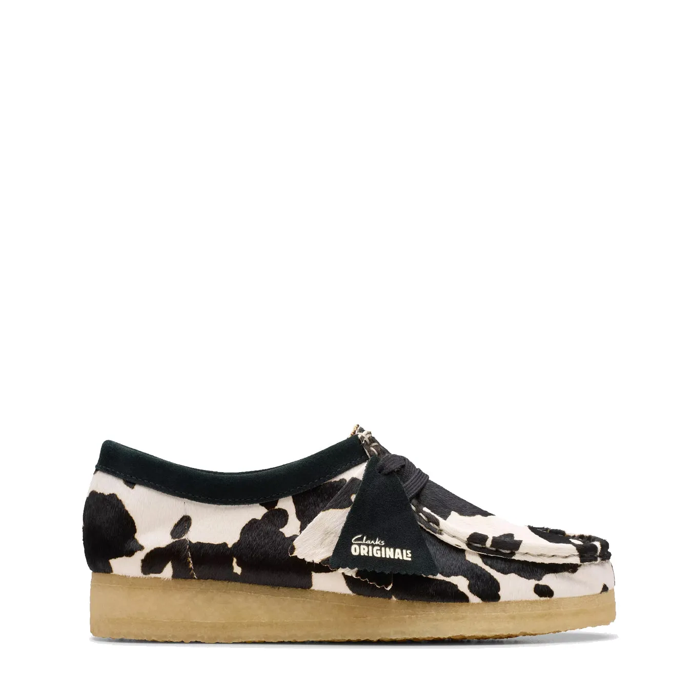 Clarks Originals Womens Wallabee Cow Print HairOn