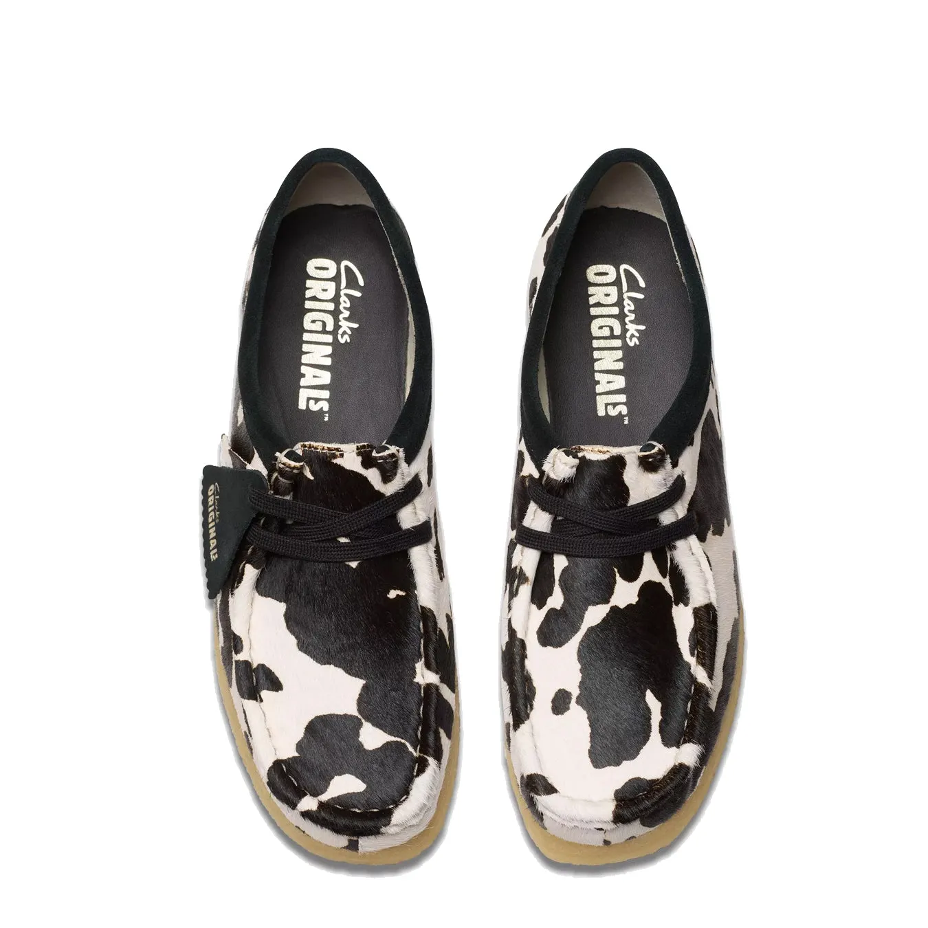 Clarks Originals Womens Wallabee Cow Print HairOn