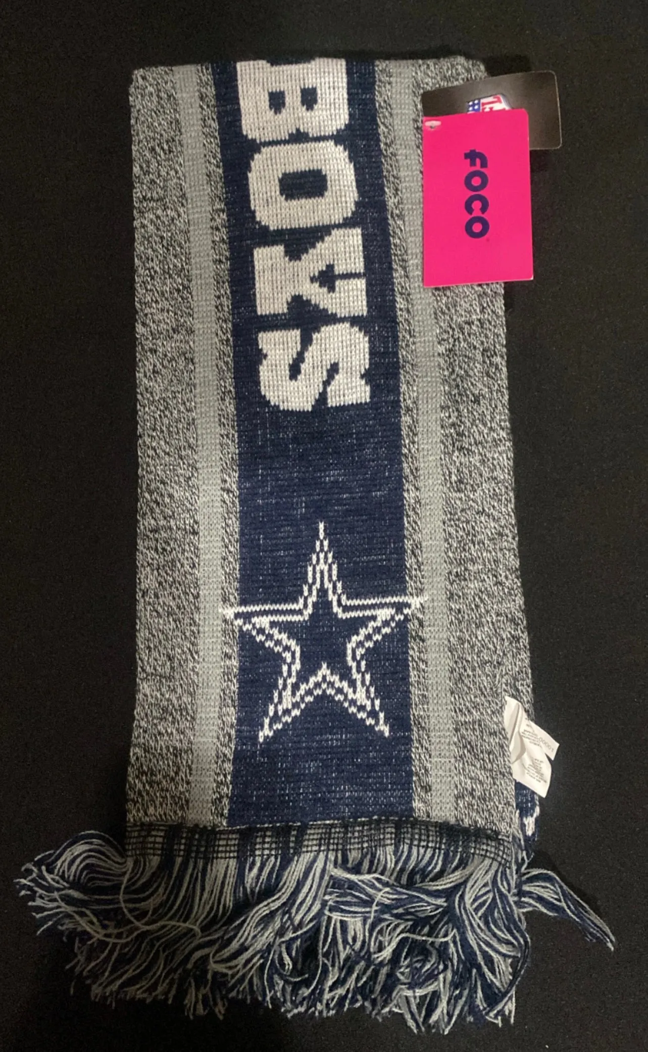 Dallas Cowboys Collectible NFL Reversible Scarf Official Football Logo