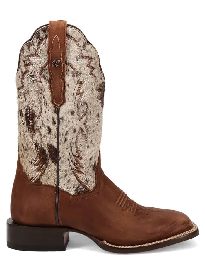 Dan Post DP5252 Womens CLARABELLE Hair On Leather Boot Brown