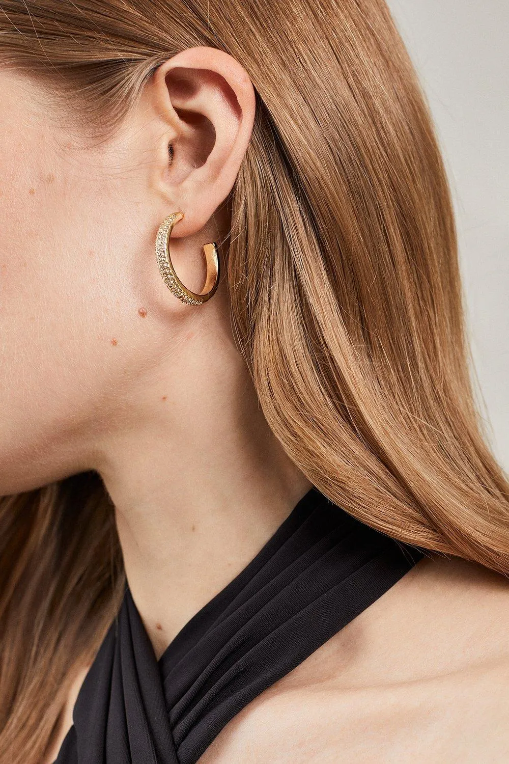 Diamante Hoop Earrings | Karen Millen