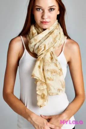 Elephant Scarf (Beige)