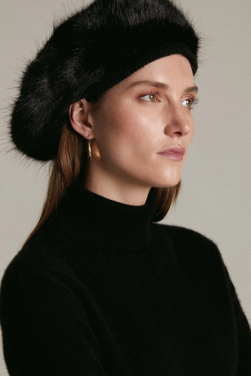 Faux Fur Beret | Karen Millen