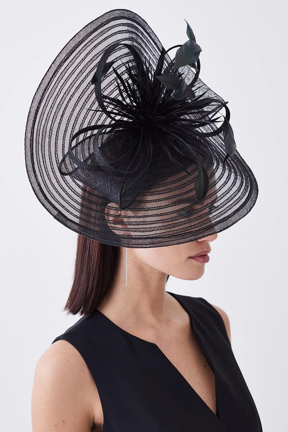 Feather Detail Fascinator | Karen Millen