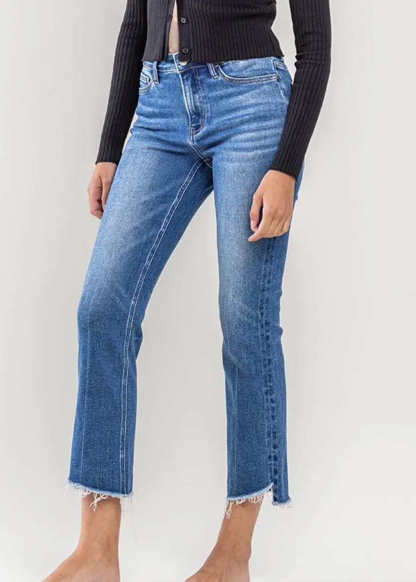 FINAL SALE - Vervet By Flying Monkey High Rise Kick Flare Jeans