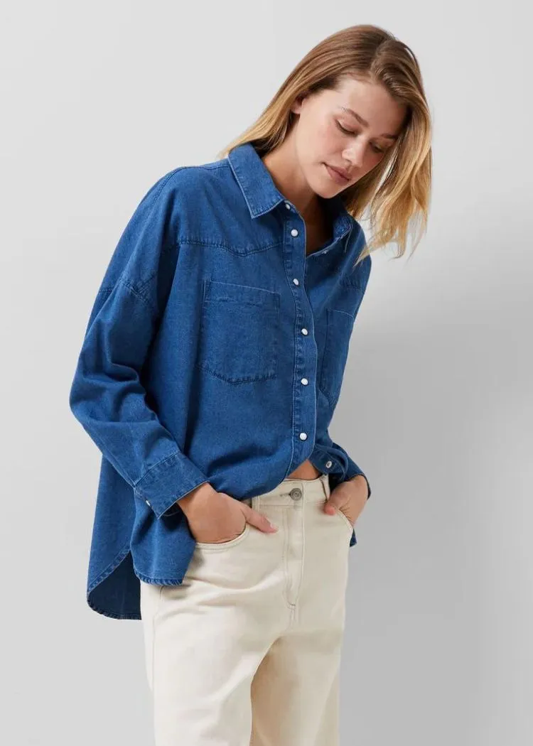 French Connection Zaves Chambray Denim Shirt