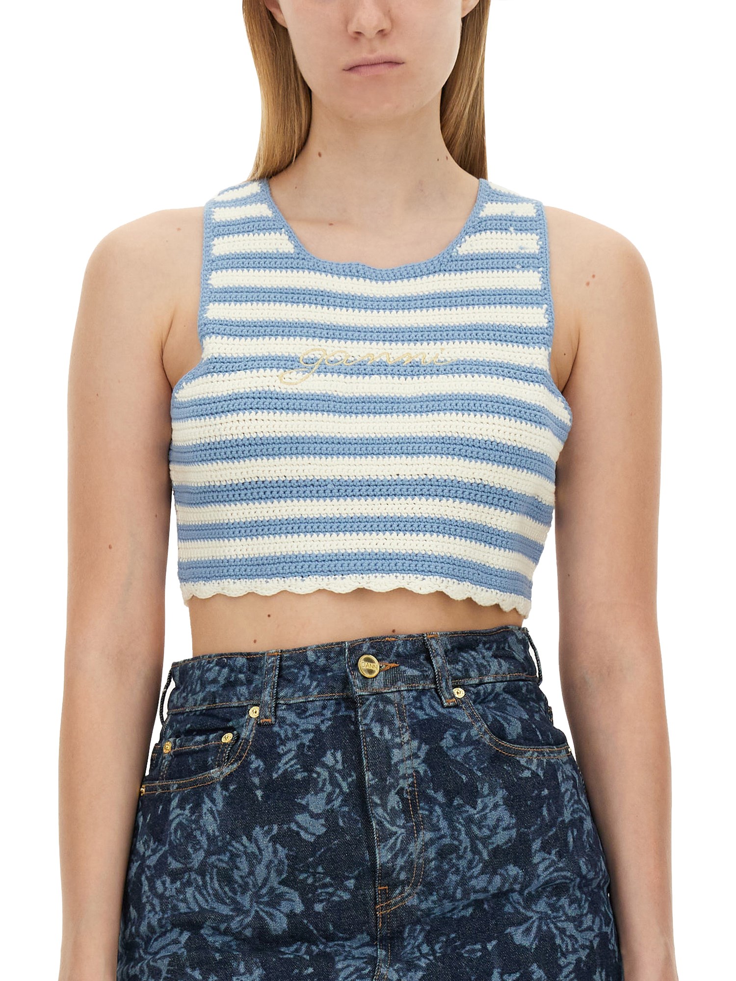 GANNI    KNITTED TOPS.