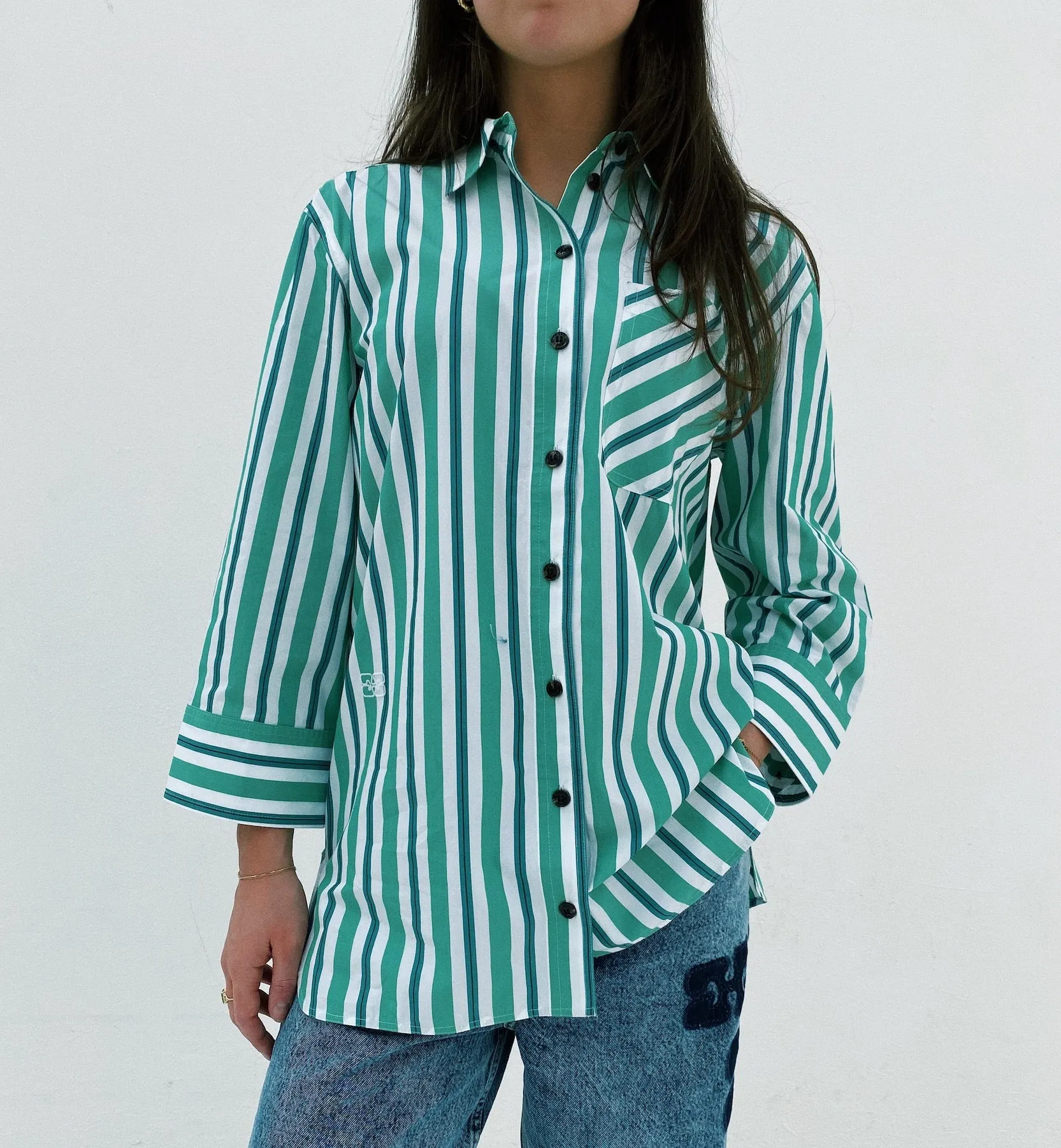 GANNI Stripe Shirt