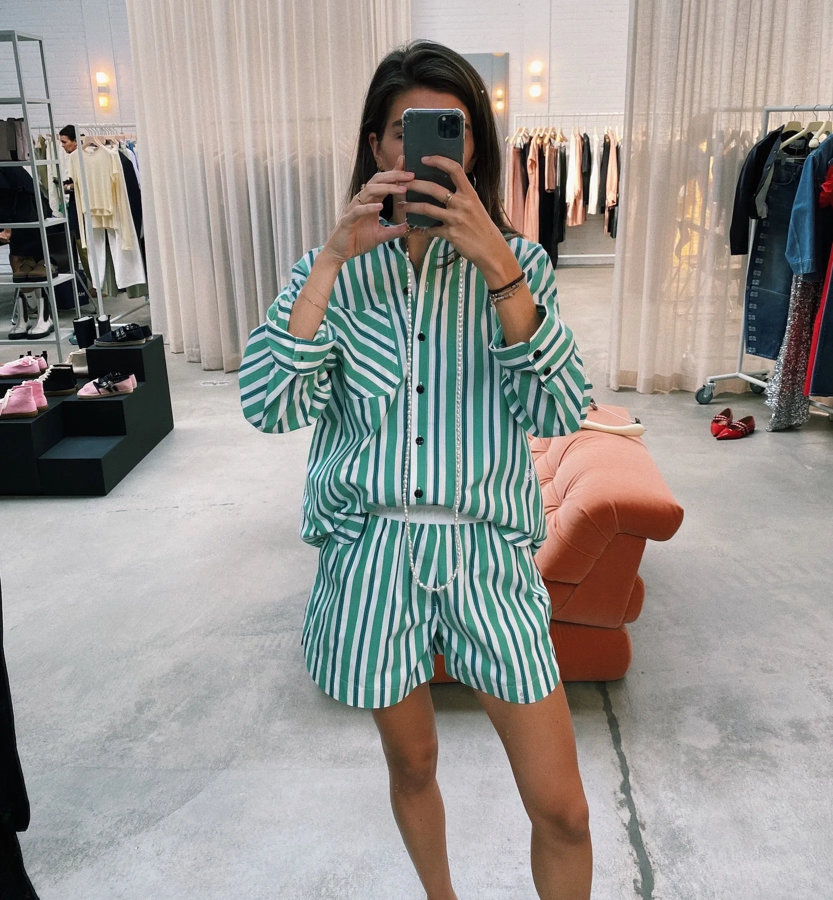 GANNI Stripe Shirt