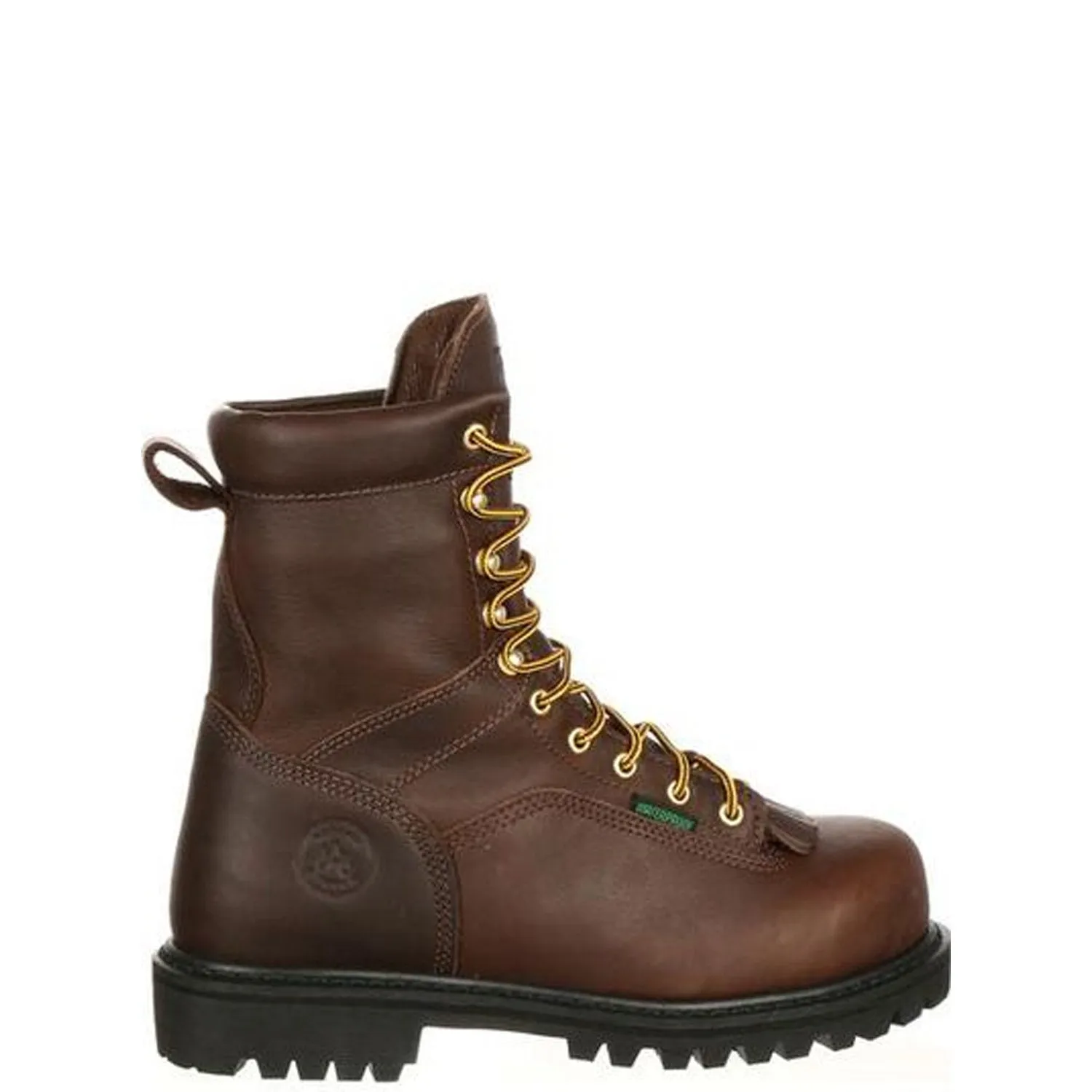 Georgia Boot Men's Lace-to-Toe 8 Waterproof Steel Toe Logger Boot