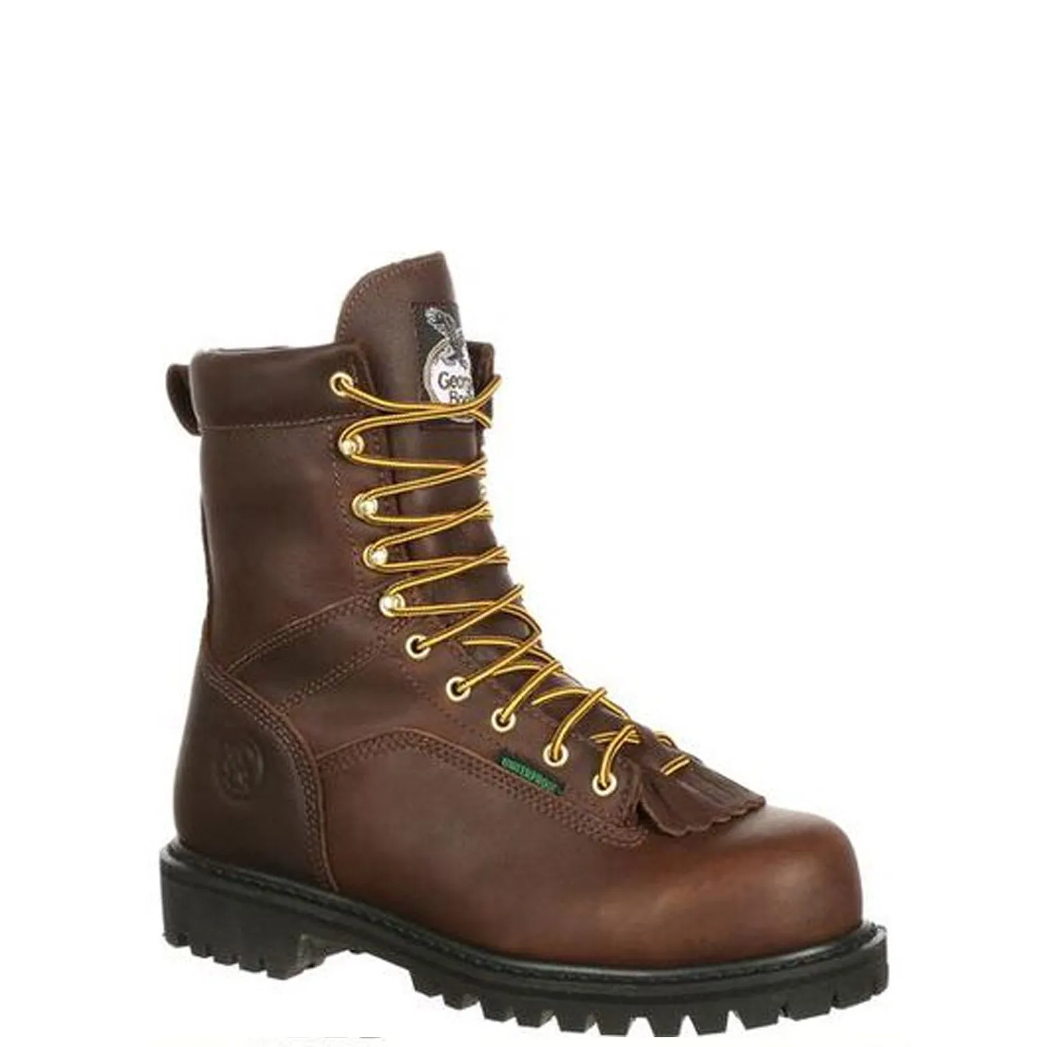 Georgia Boot Men's Lace-to-Toe 8 Waterproof Steel Toe Logger Boot