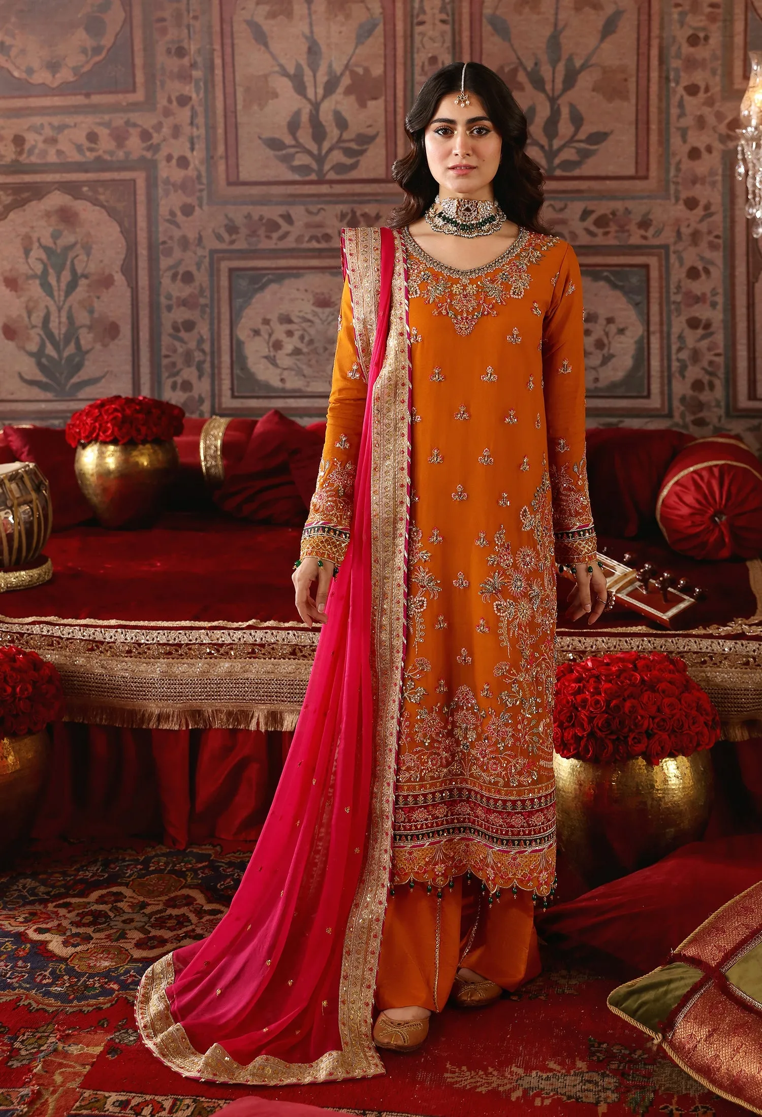 Ghazal by Emaan Adeel Embroidered Chiffon Unstitched 3Pc Suit GH-02