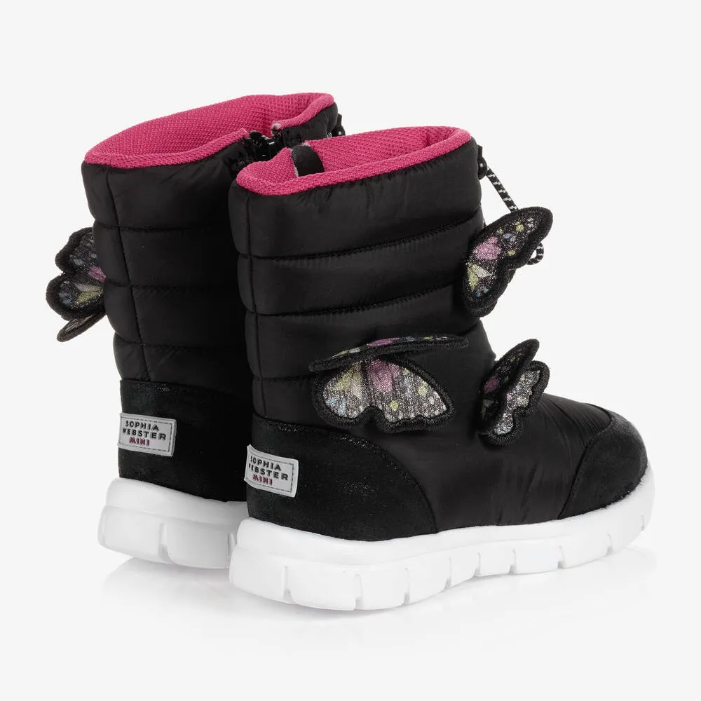 Girls Black Riva Snow Boots