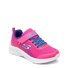 Girl's Skechers, Microspec Sneaker - Little Kid & Big Kid