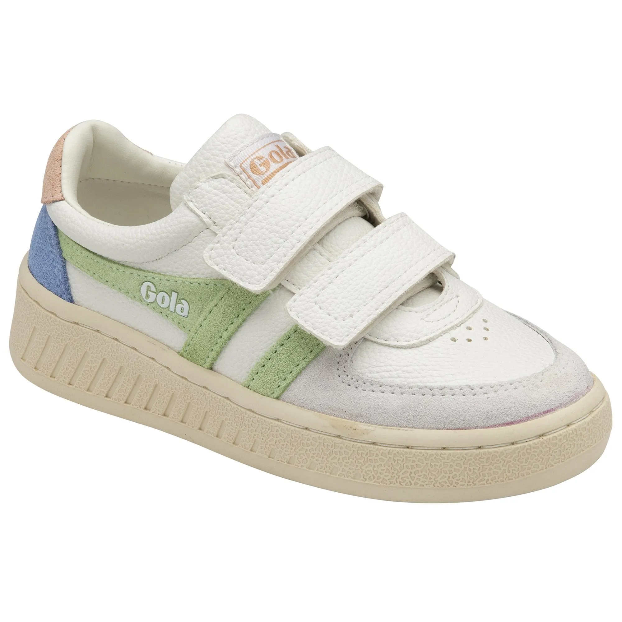 Grandslam Trident Sneaker (White + Patina Green + Pearl Pink)