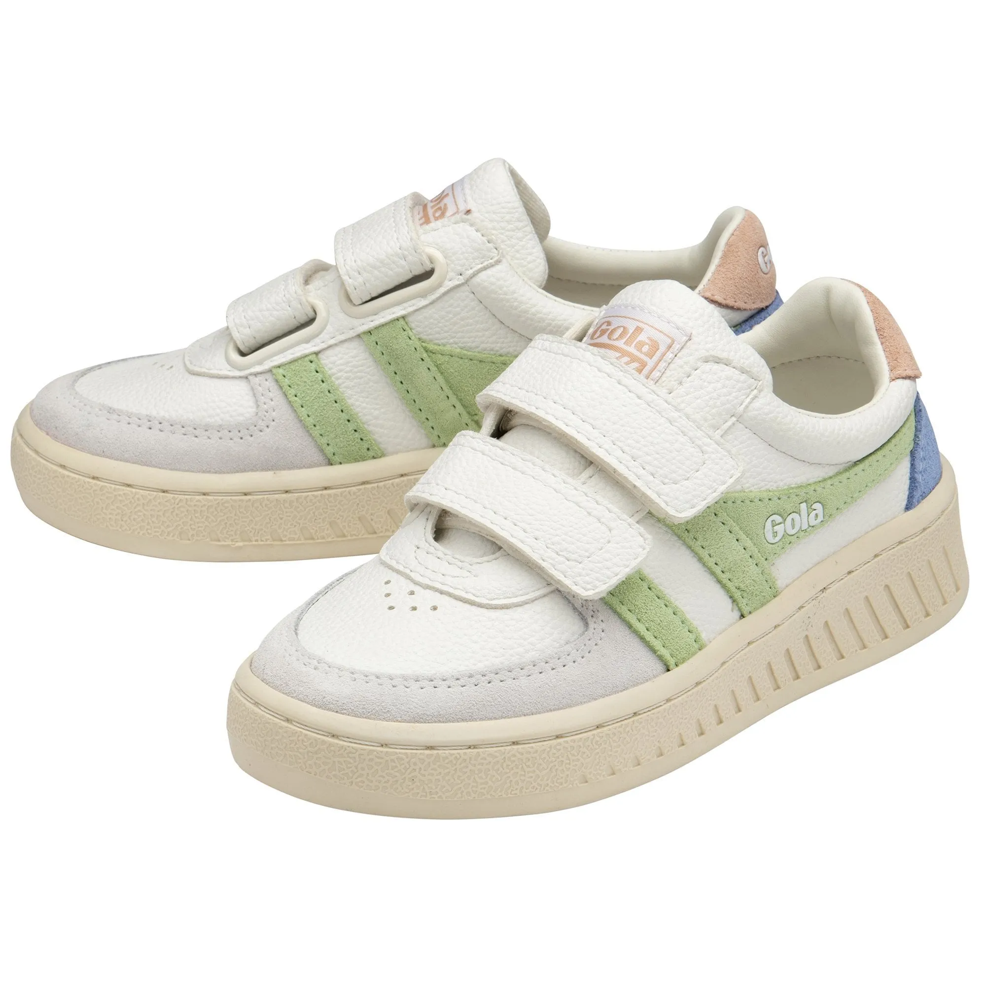 Grandslam Trident Sneaker (White + Patina Green + Pearl Pink)