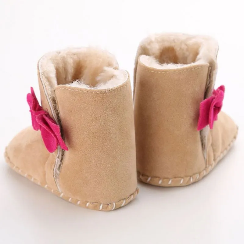 Infant Baby Boys Warm Boots Shoes Newborn Kids Crib Snow Soft Bottom Anti-slip Booties 0-18 Months Shoes SM6