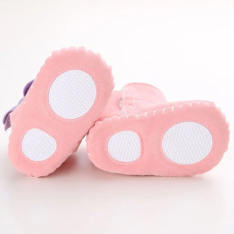 Infant Baby Boys Warm Boots Shoes Newborn Kids Crib Snow Soft Bottom Anti-slip Booties 0-18 Months Shoes SM6